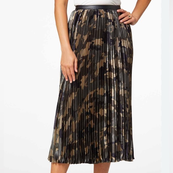 Cato Dresses & Skirts - Cato Camo Pleated Skirt M See Callout